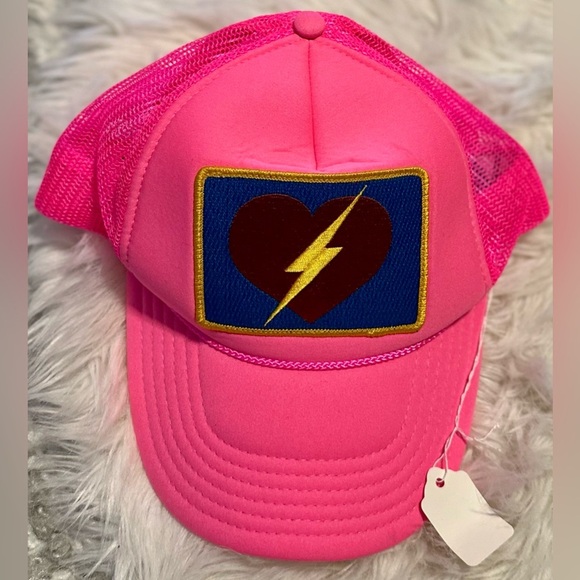 ‼️RARE‼️?AVIATOR NATION??NWT?⚡️❤️VINTAGE NYLON TRUCKER HAT in Neon Pink— O/S main image 6